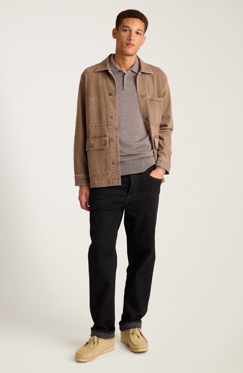 Bonobos Long Sleeve Merino Wool Polo Sweater, Alternate, color, Taupe Heather Ec15049