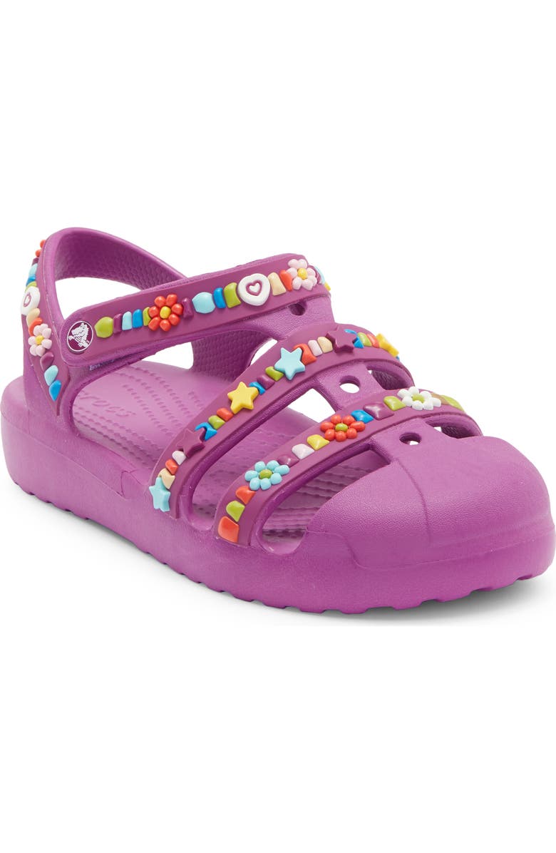 CROCS Kids' Beaded Fisherman Clog, Main, color, Grapeberry