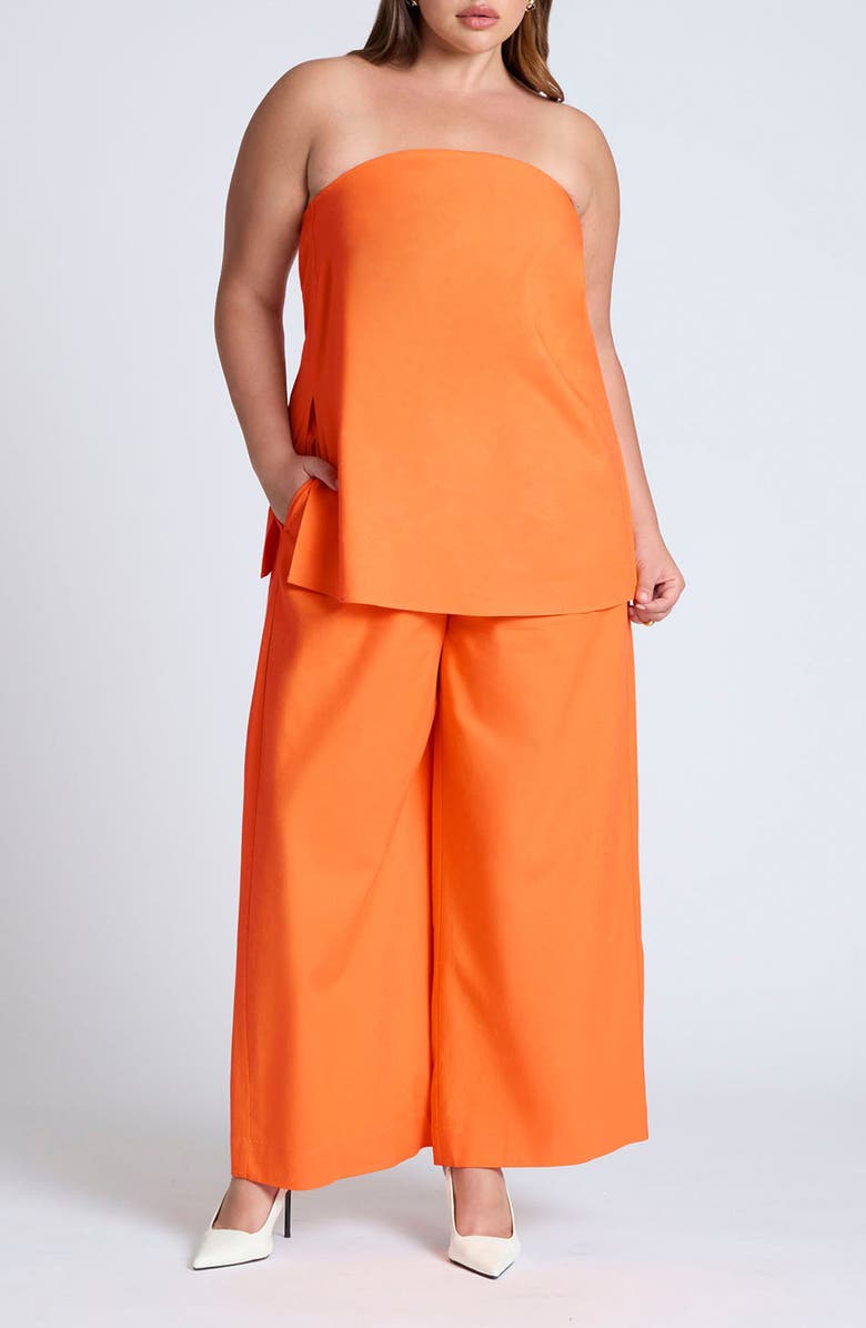 ELOQUII Strapless Column Top, Alternate, color, 