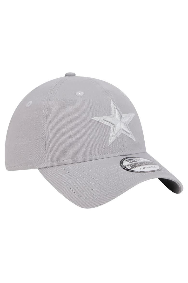 Men's New Era Gray Dallas Cowboys Tonal Color Pack 9TWENTY Adjustable Hat, Alternate, color, Gray