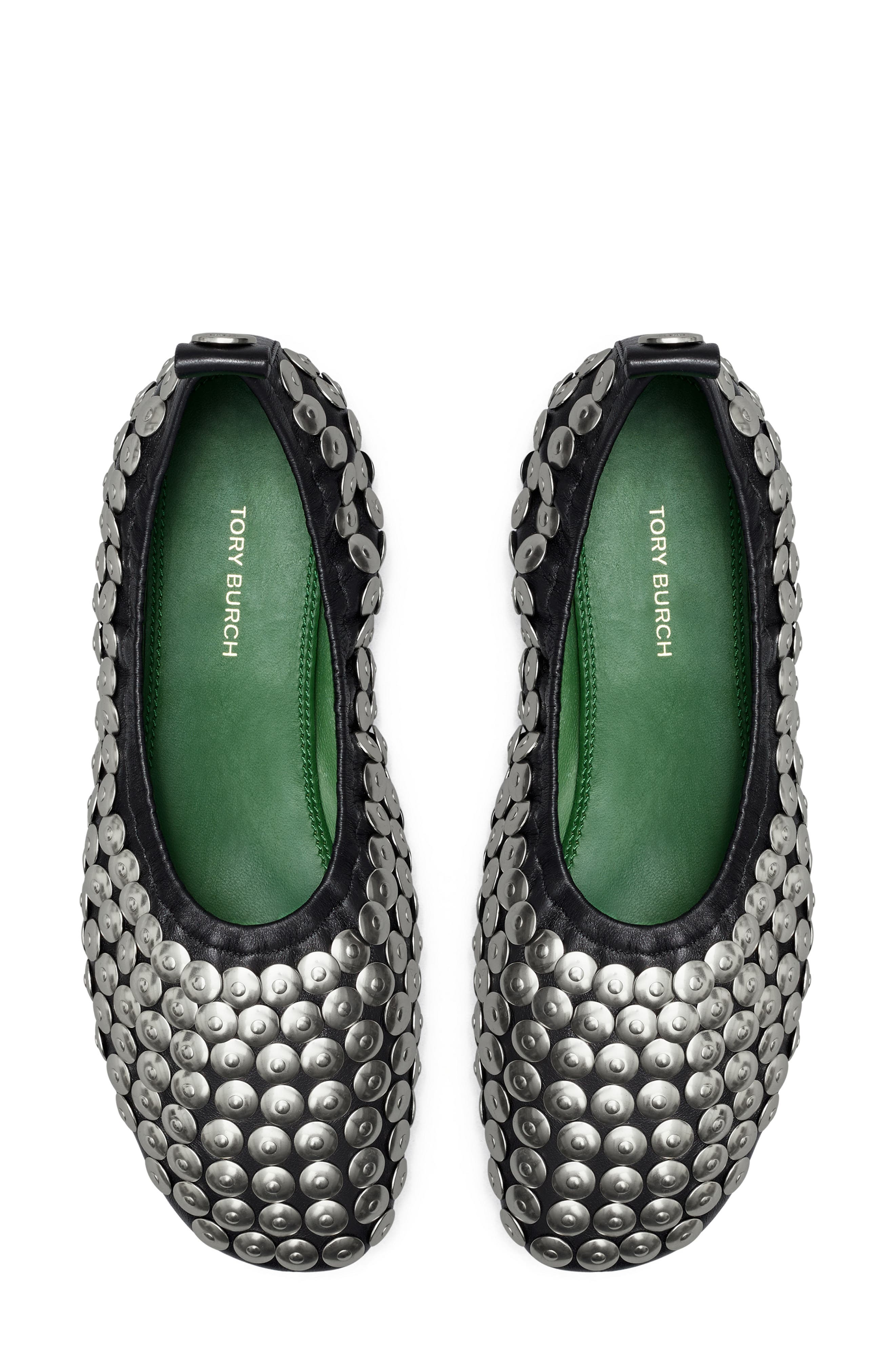 Tory Burch Studded Ballet Flat, Alternate, color, 