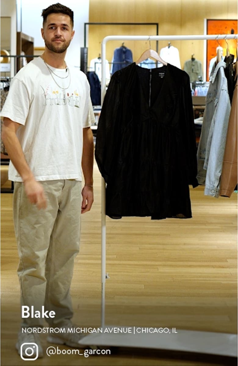 Harlow Long Sleeve Minidress, sales video thumbnail