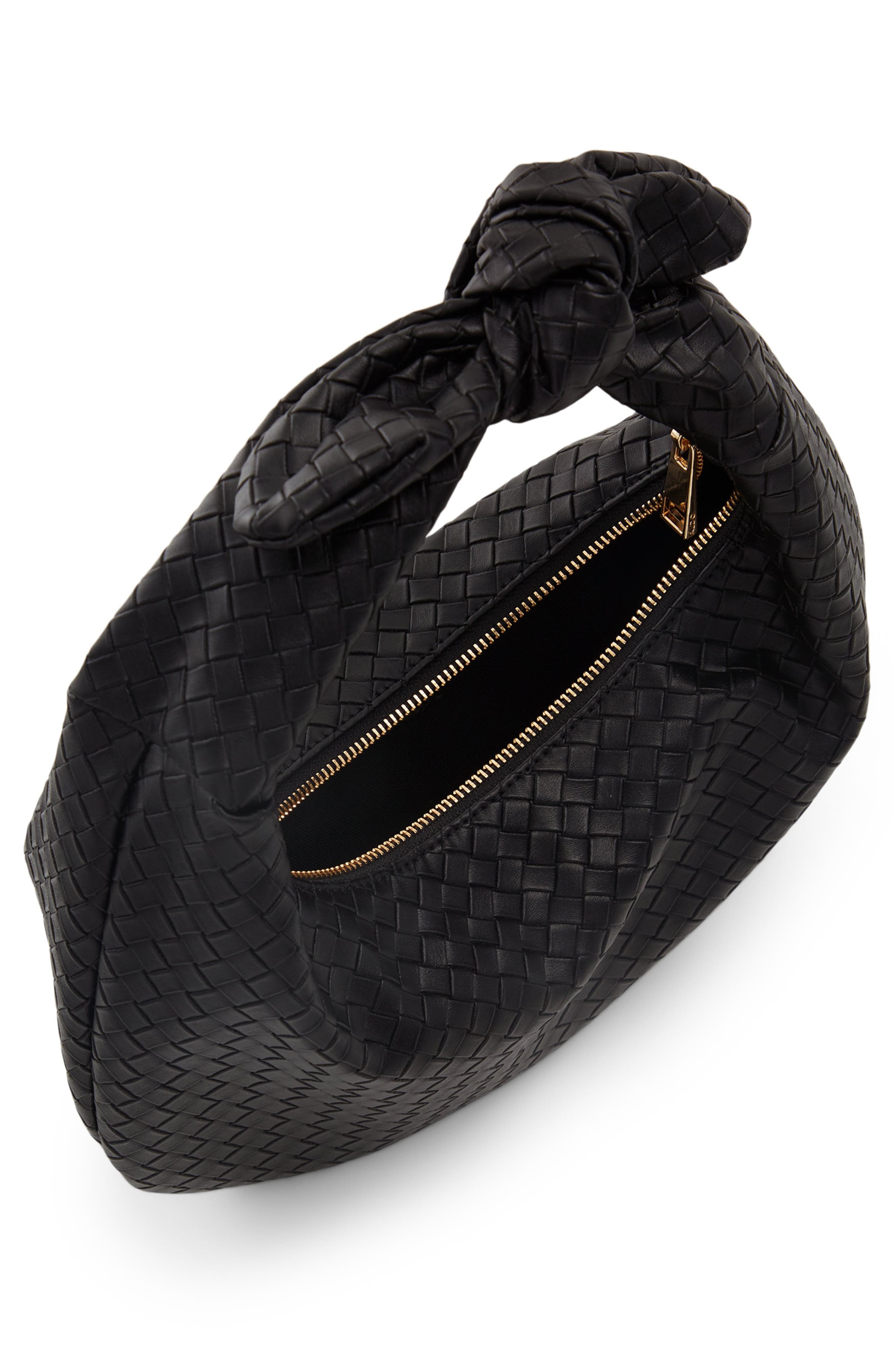 ALDO Adwytlan Faux Leather Shoulder Bag, Alternate, color, Jet Black