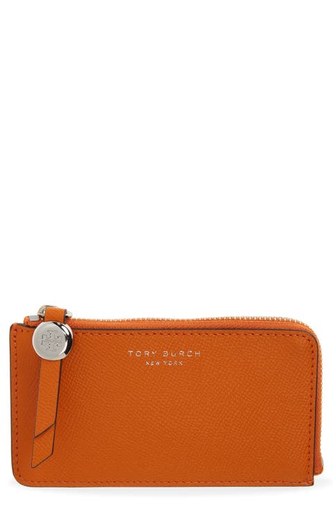Romy Leather Zip Card Case