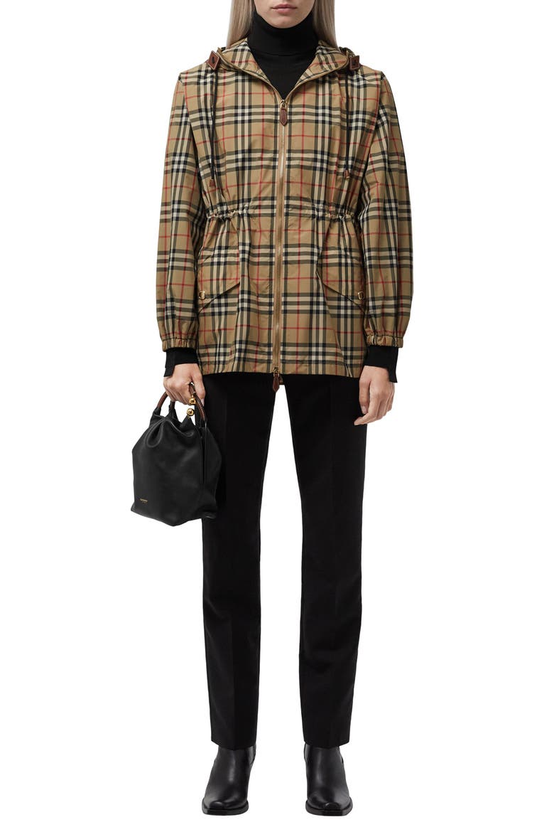 Binham Check Hooded Jacket, Alternate, color, ARCHIVE BEIGE CHECK