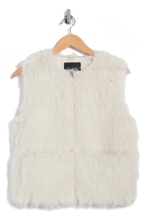 Sanctuary Faux Fur Vest In White
