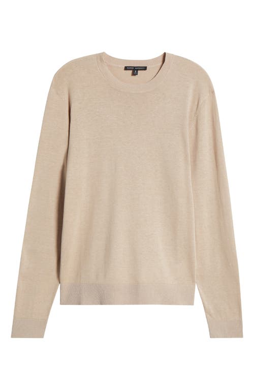 Robert Barakett Nordic Linen & Cotton Sweater In Tan