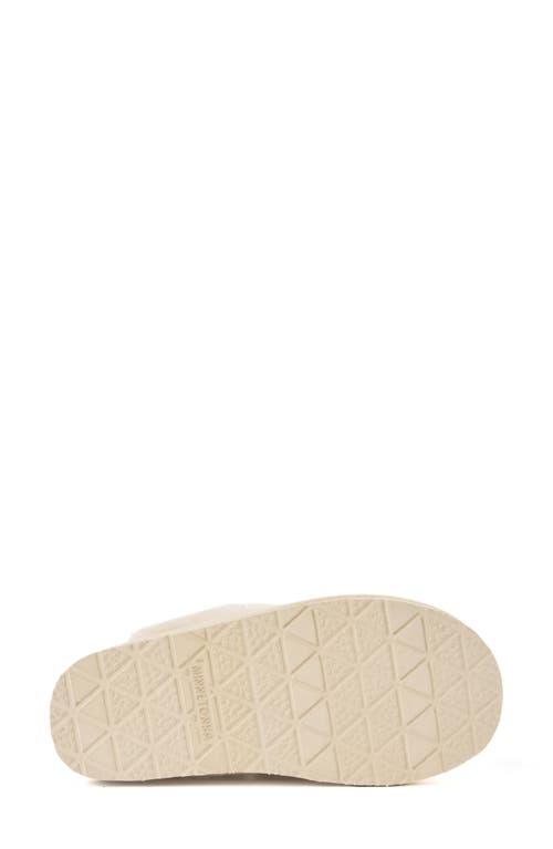 Minnetonka Bowelle Faux Fur Scuff Slipper In White
