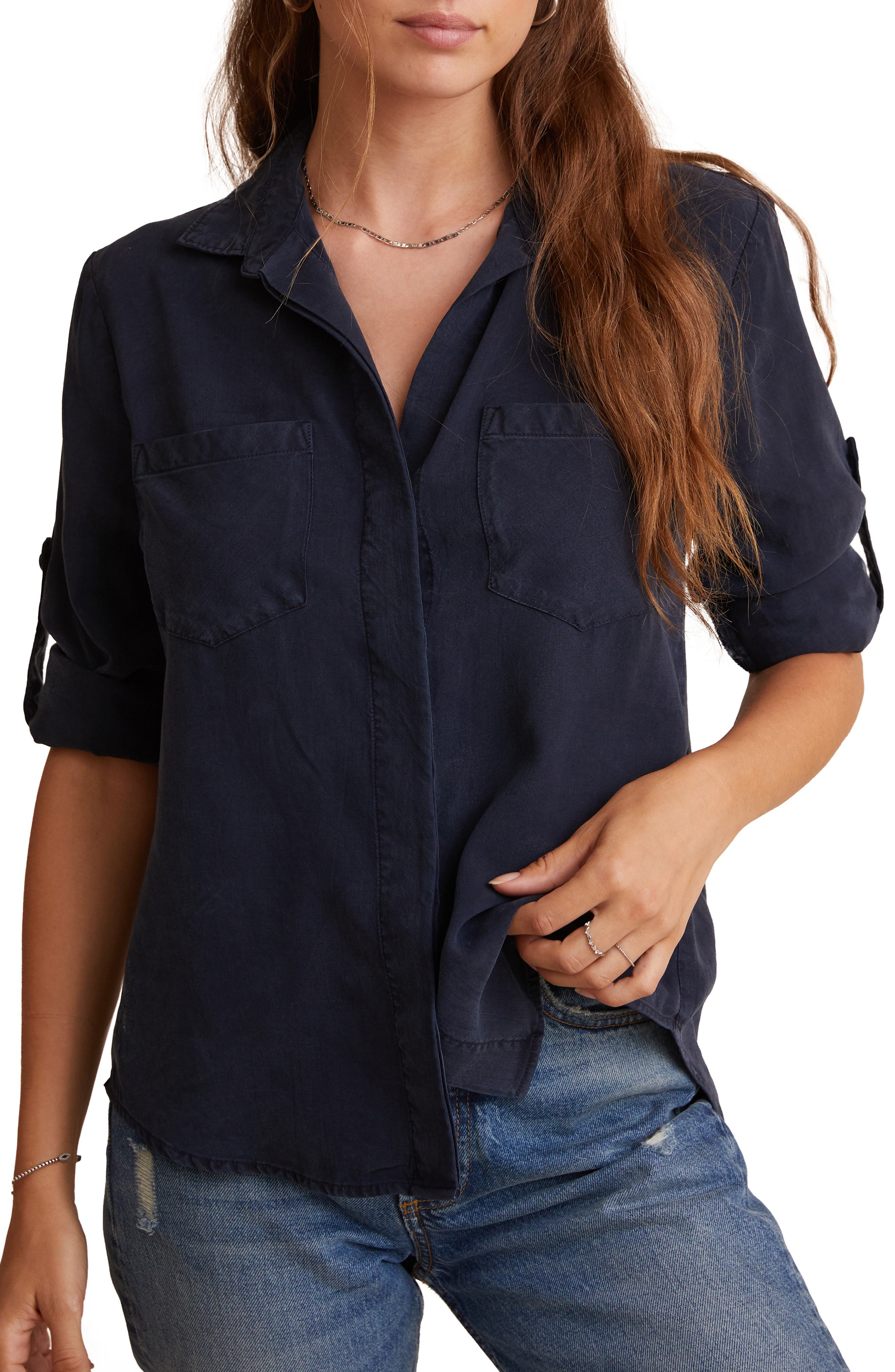 Split Back Button-Up Shirt - image 5