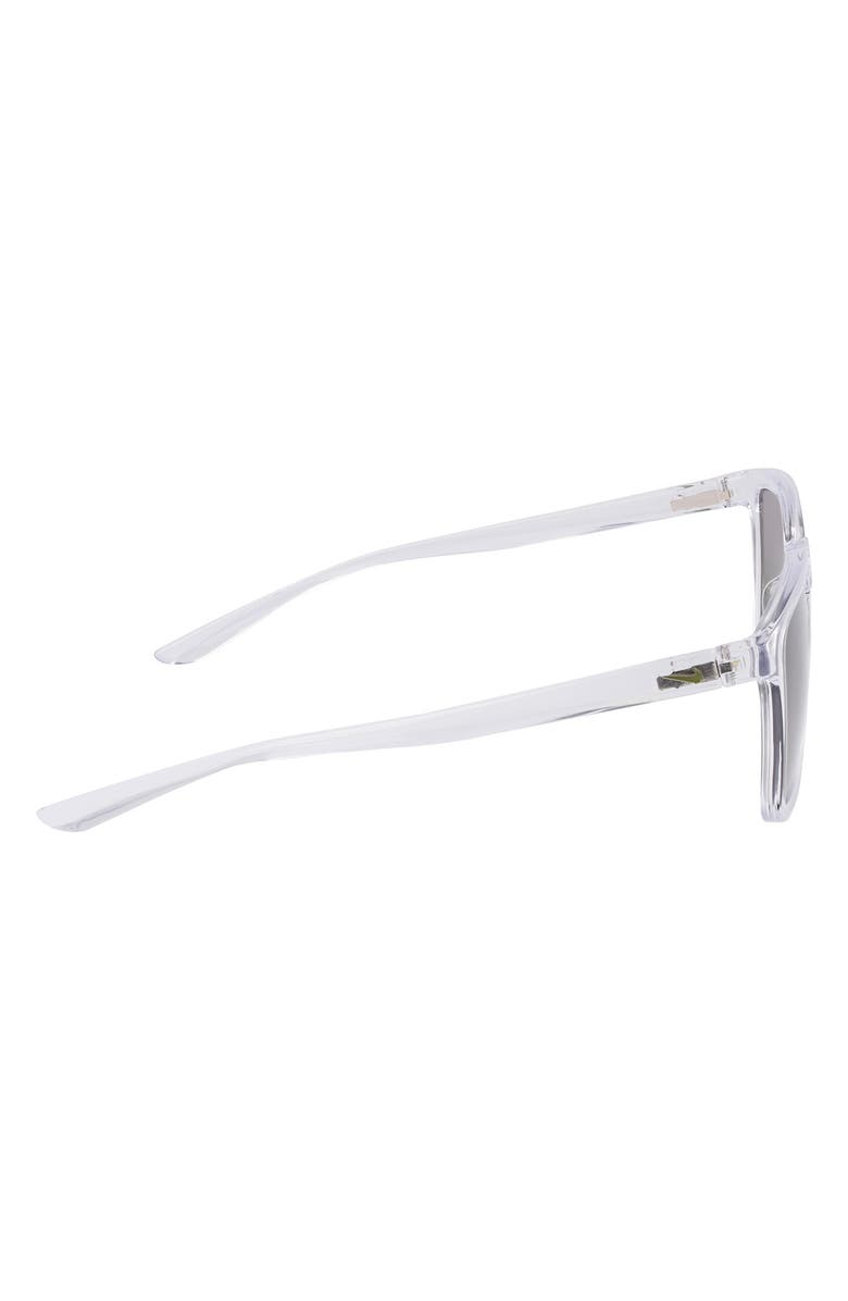 Nike Circuit 55mm Square Sunglasses, Alternate, color, Clear/ Green