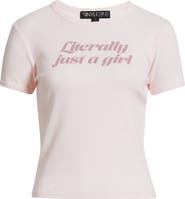 Vinyl Icons Just a Girl Graphic Baby Tee