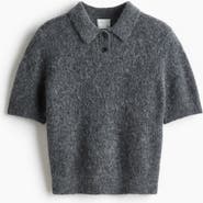 H&M Alpaca-blend Polo Shirt