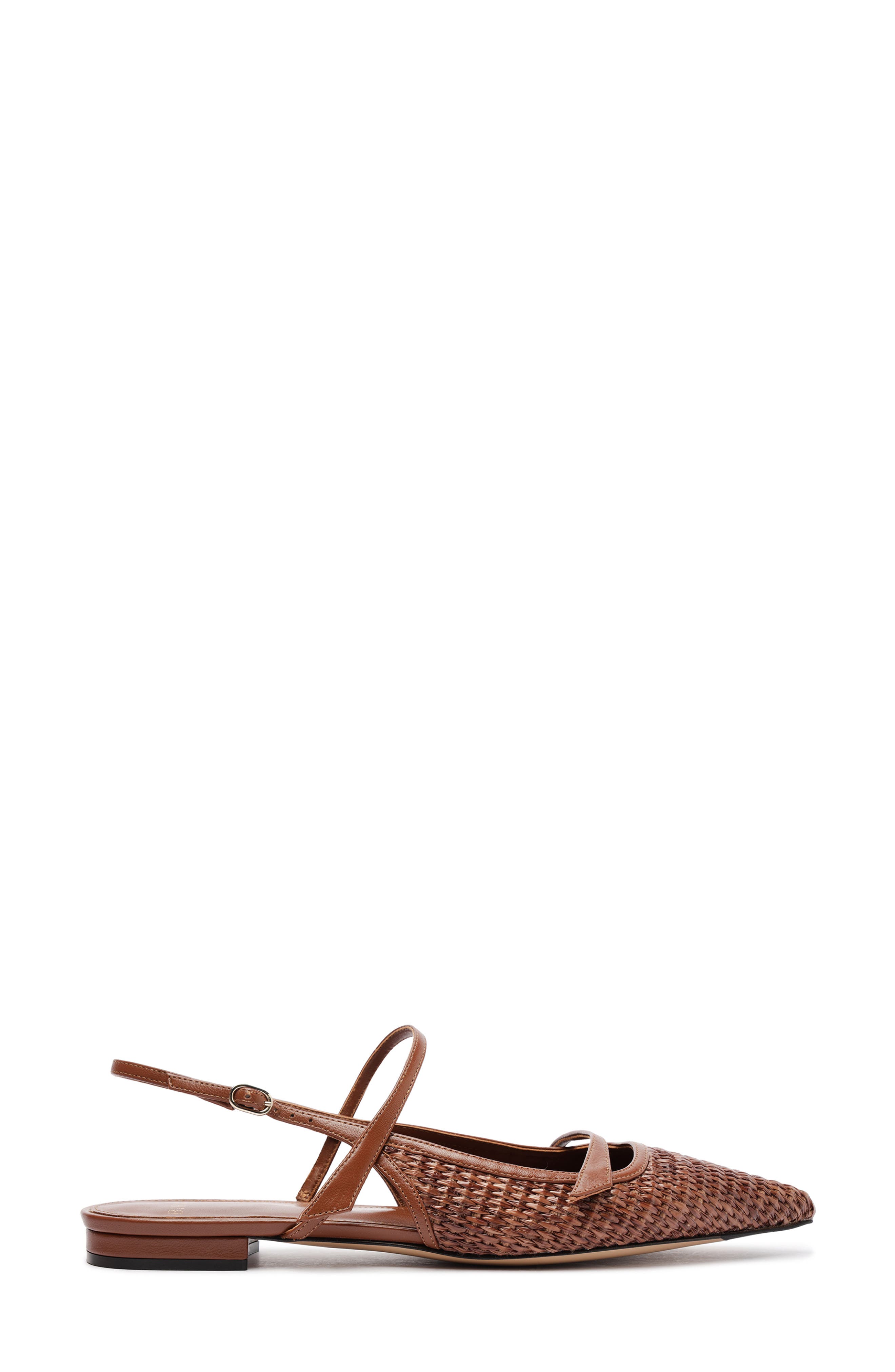 Alexandre Birman Tita Pointed Toe Slingback, Alternate, color, Chocolate Fondue