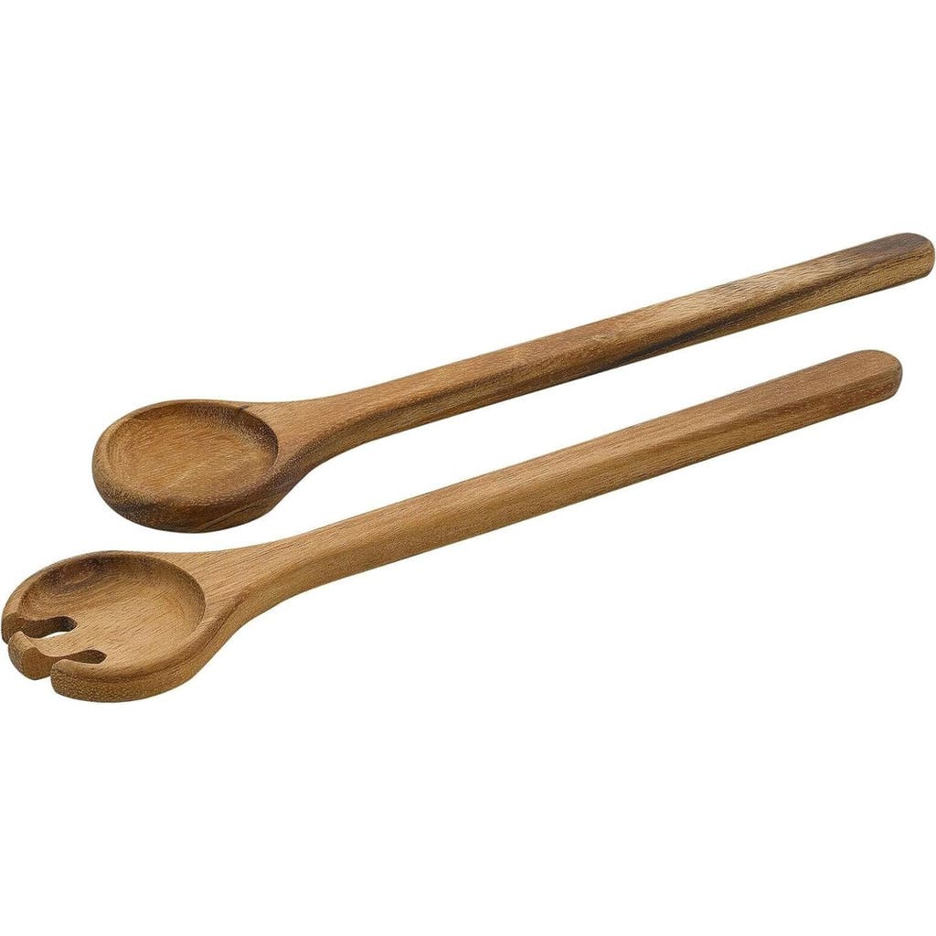 Zassenhaus Acacia Wood 2 Piece Salad Serving Utensil Set In Brown