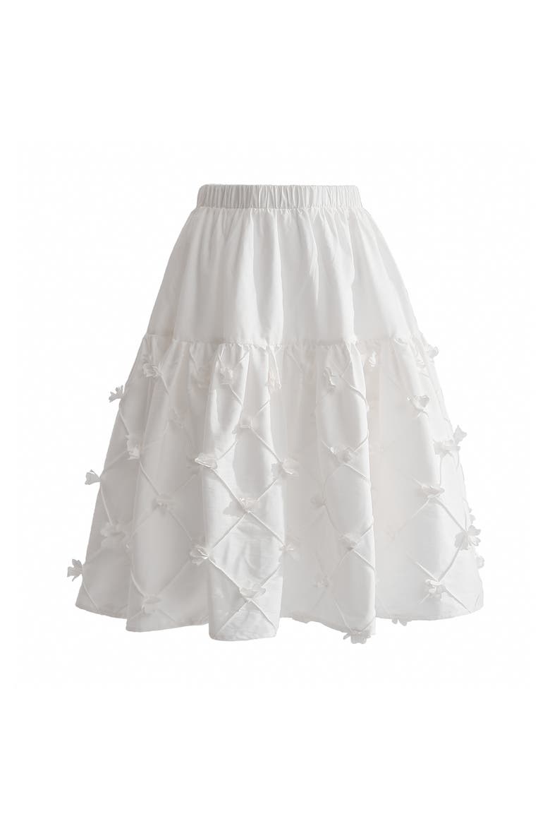 Fucienne Quilted Skirt Set, Alternate, color, White