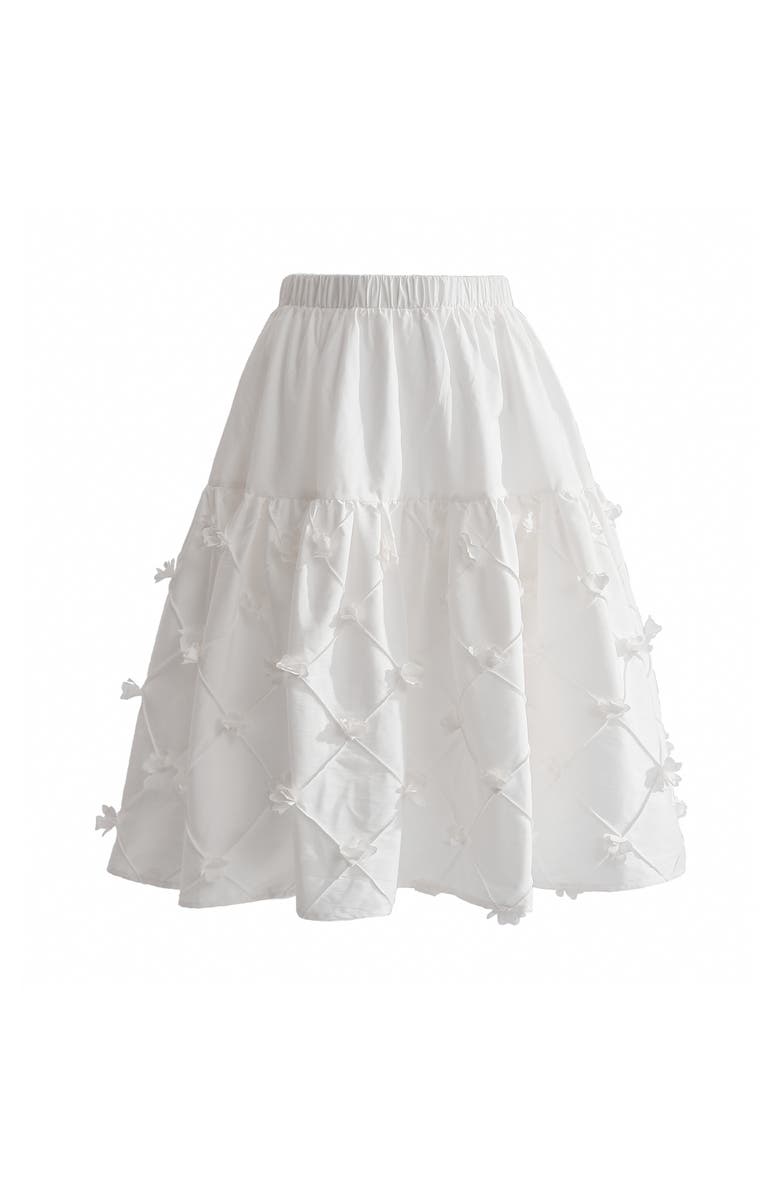 Tulleen Lucienne Quilted Skirt Set, Alternate, color, White