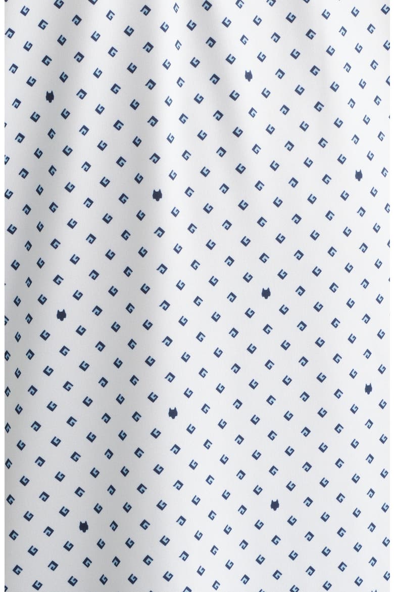 G Squared Neat Logo Print Performance Golf Polo, Alternate, color, ARCTIC