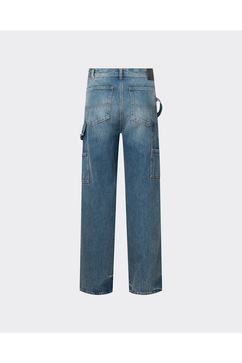 le PÈRE Straight Leg Blue Jeans - Dark Wash, Alternate, color, Bebop Marine