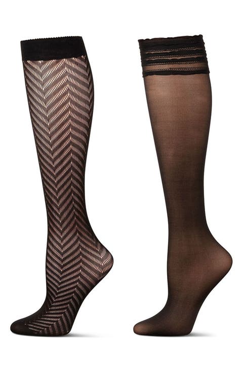 Assorted 2-Pack Knee High Socks