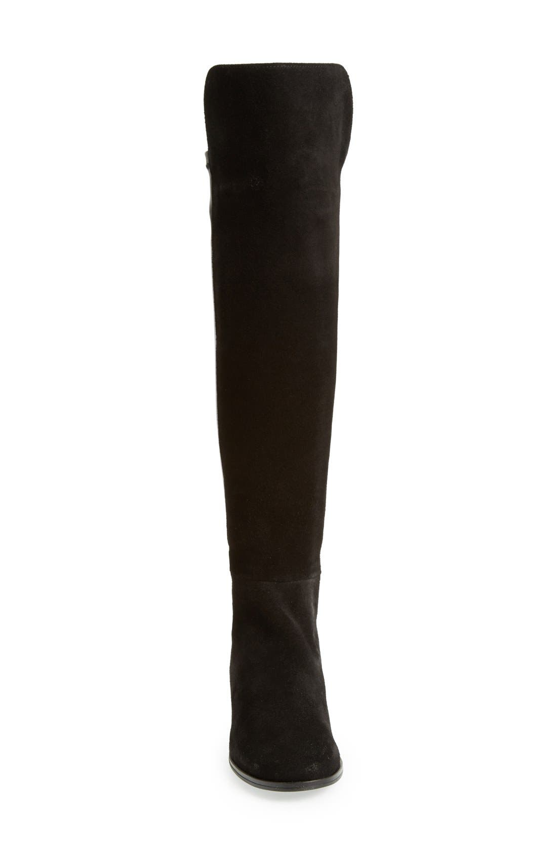 'Trish' Over the Knee Boot, Alternate, color, BLACK