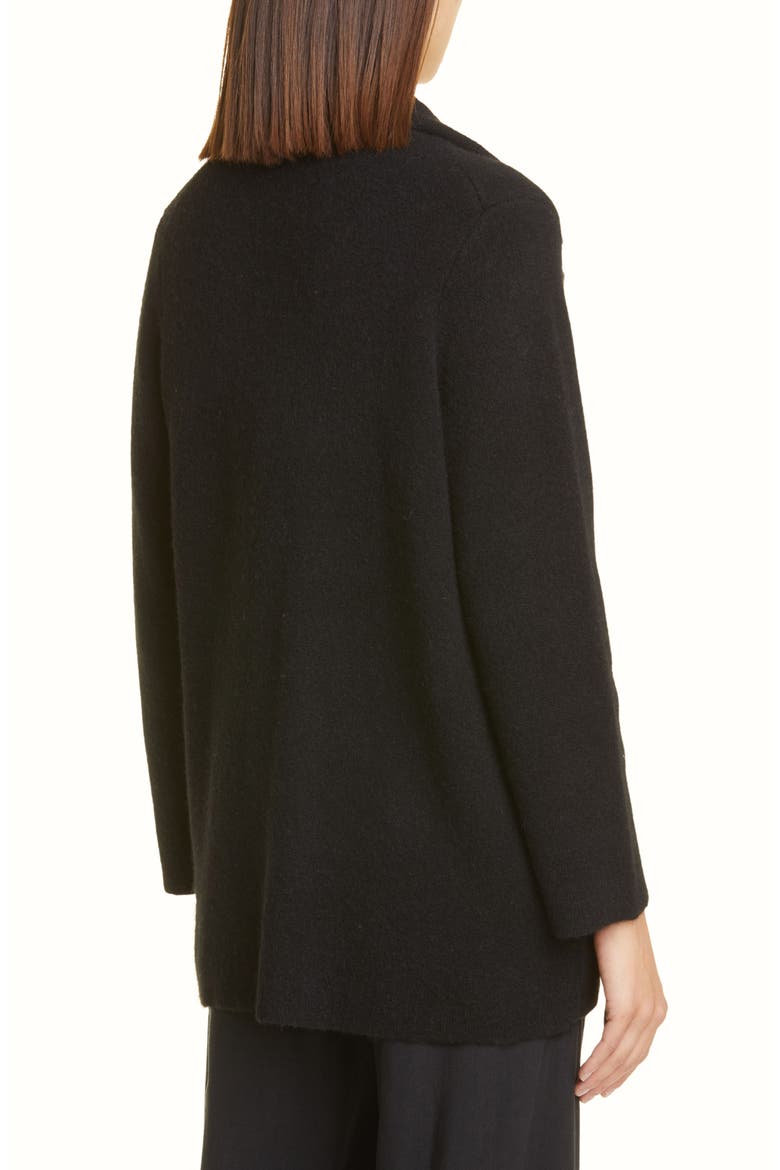 Wool & Alpaca Blend Jacket, Alternate, color, BLACK