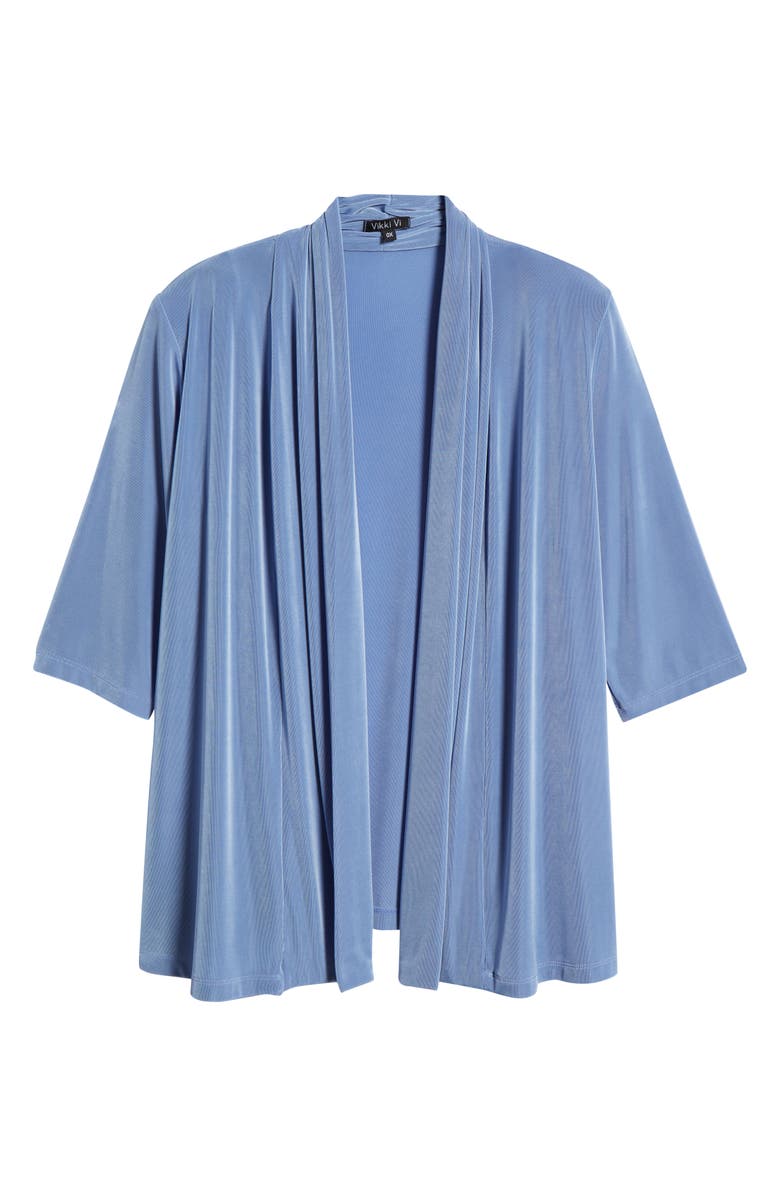 Vikki Vi Stretch Knit Open Front Jacket, Alternate, color, 