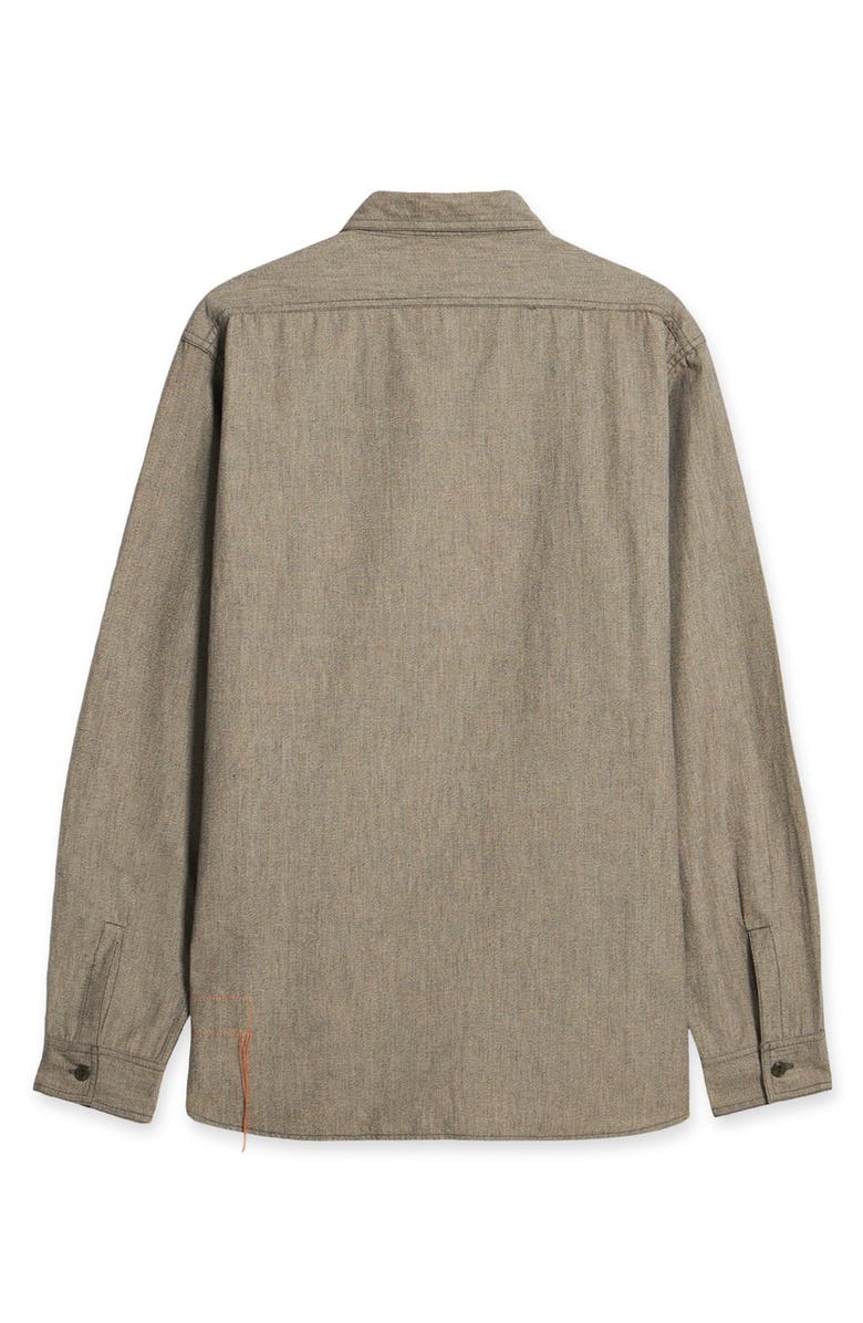 Fortela Otero Carbon Chambray Shirt, Alternate, color, Grey