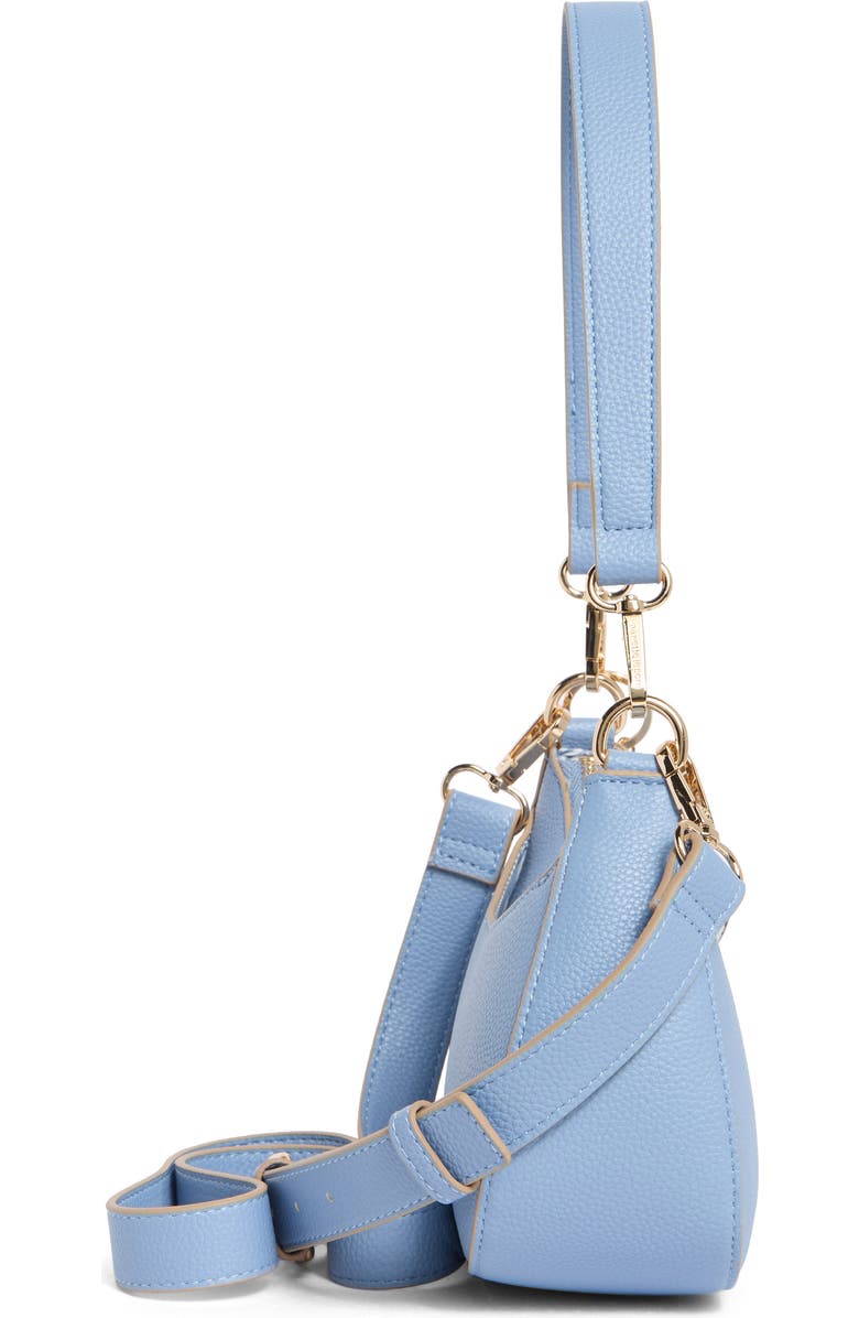 Nanette Lepore Convertible Faux Leather Baguette Shoulder Bag, Alternate, color, Cornflower Blue