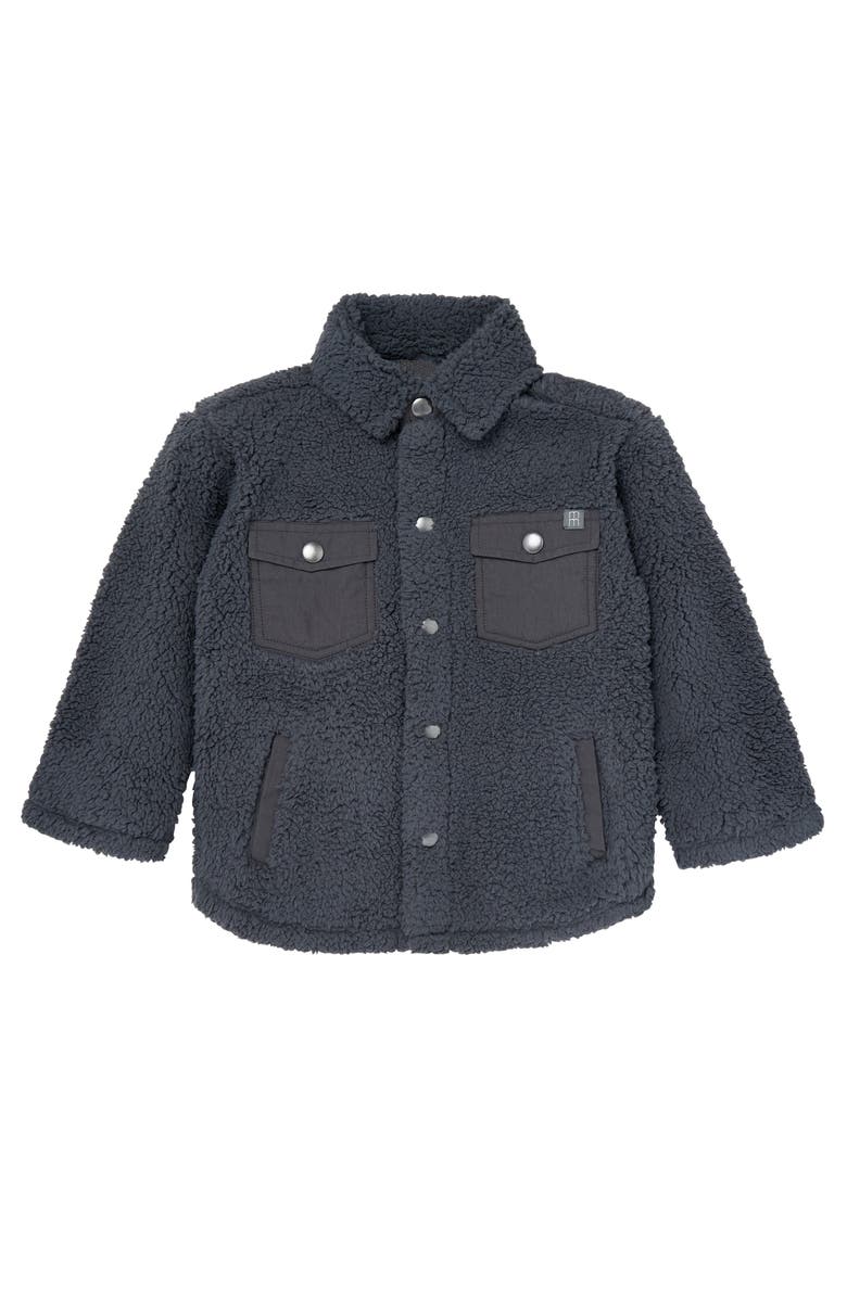 Modern Moments<sup>™</sup> by Gerber Microplush Shacket, Main, color, Dark Gray