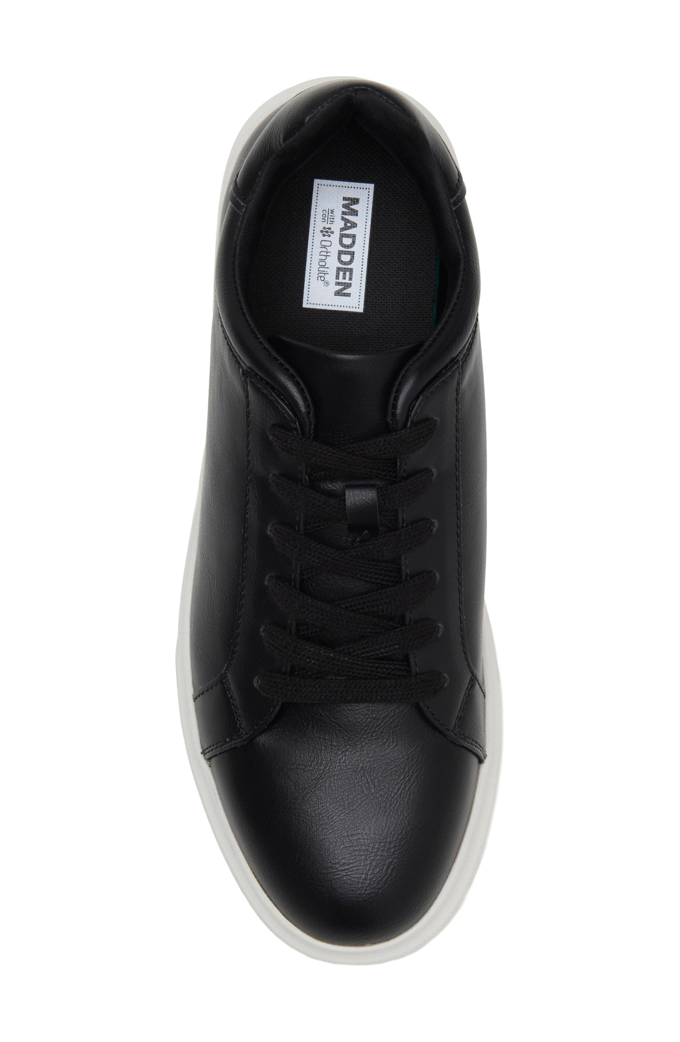 Mpillot Faux Leather Sneaker, Alternate, color, BLACK LEATHER PU