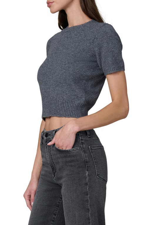 Joe's Jeans The Steph Shrunken Short Sleeve Sweater In Gray