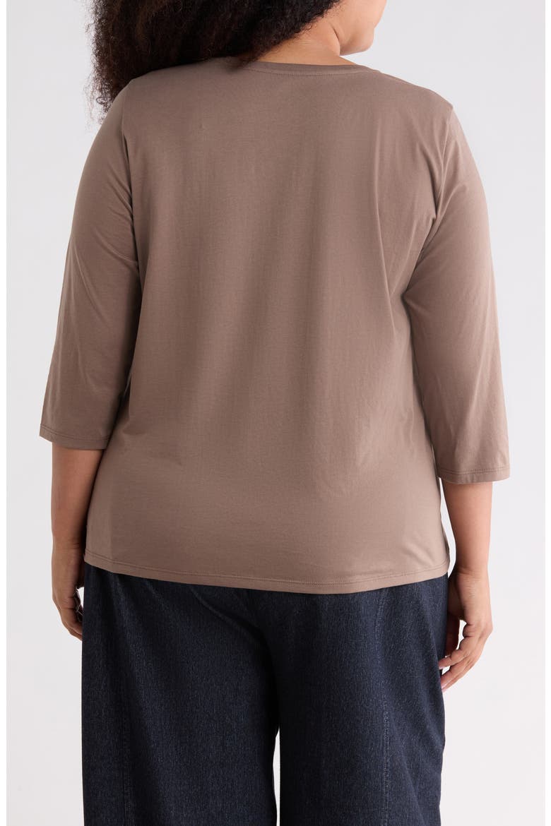 Organic Cotton Top, Alternate, color, COBBLESTONE