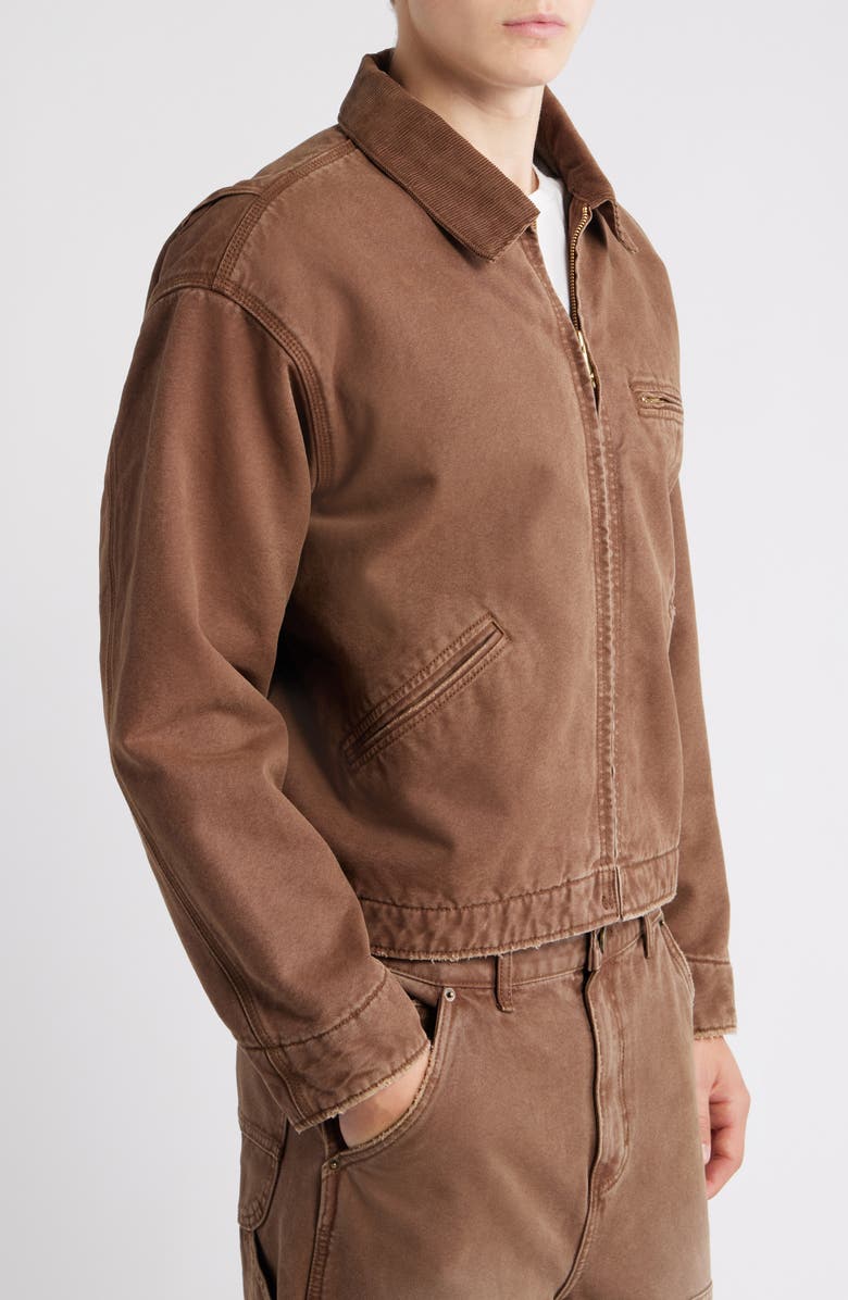 Elwood Petrol Canvas Jacket, Alternate, color, Brown