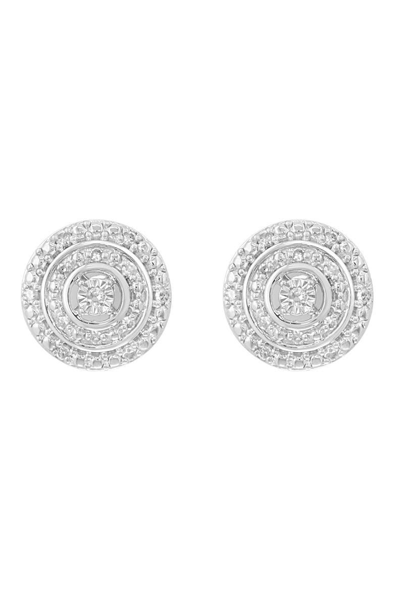 Diamond Earrings, Alternate, color, SILVER/ DIAMOND