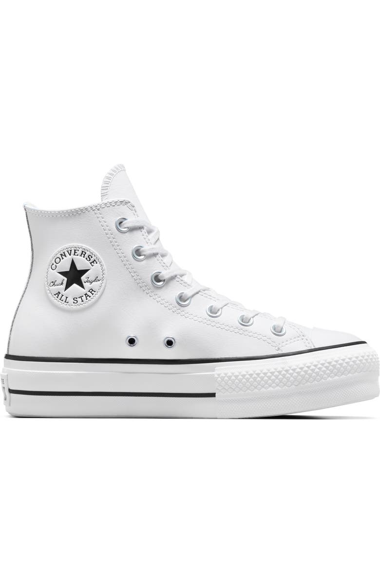 Converse Chuck Taylor<sup>®</sup> All Star<sup>®</sup> Lift High Top Leather Sneaker, Alternate, color,
