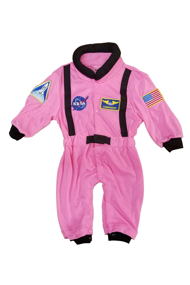 Astronaut Romper, Alternate, color, Pink