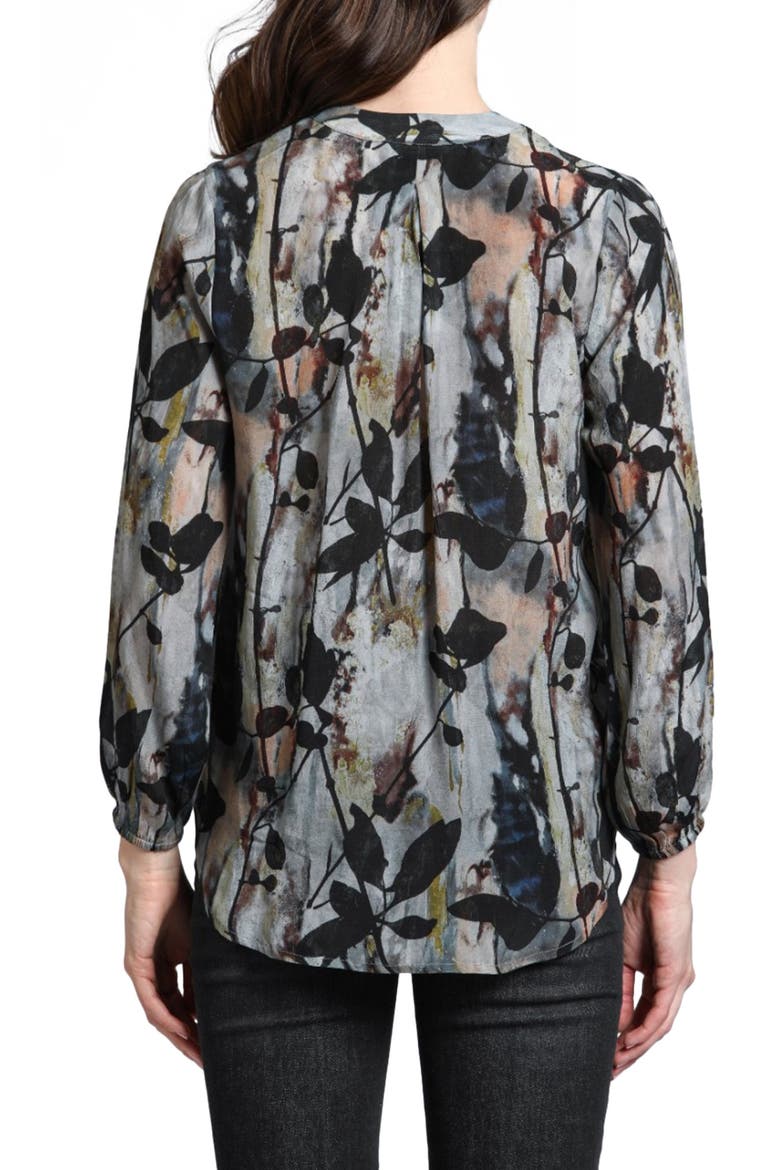 Printed Top, Alternate, color, GREY MULTI