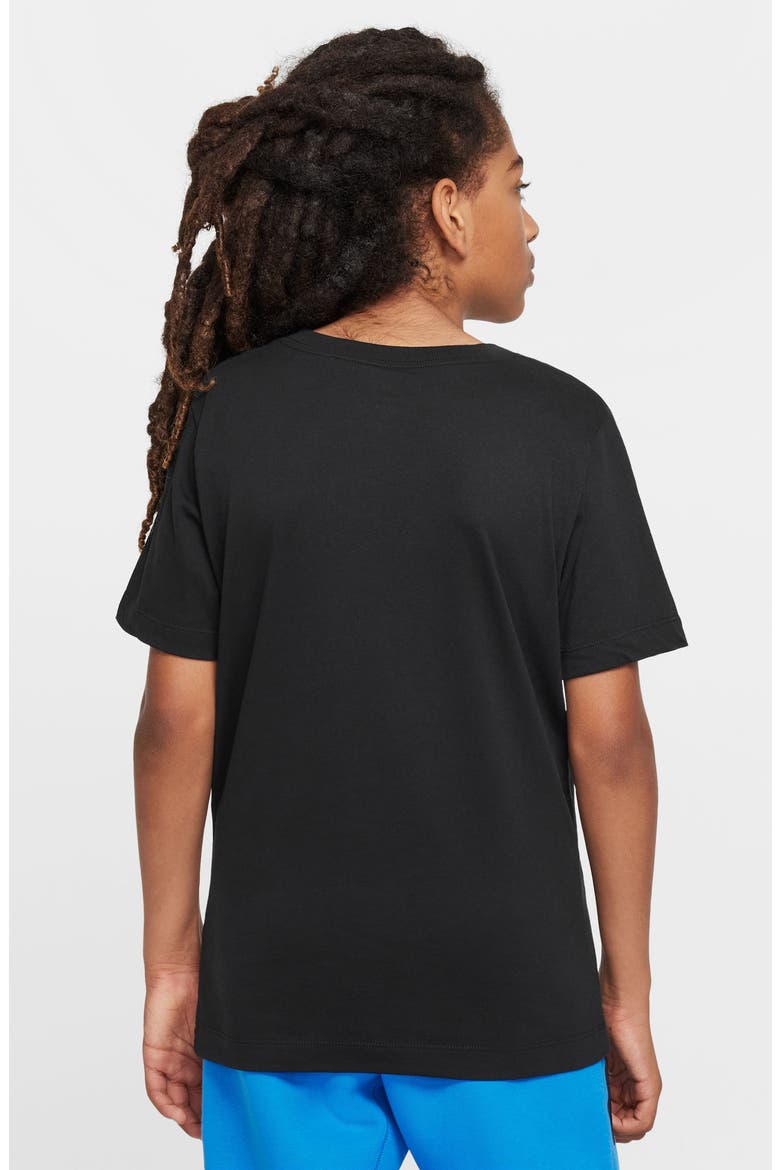 Kids' Sportswear Cotton Graphic T-Shirt, Alternate, color, 010 BLACK