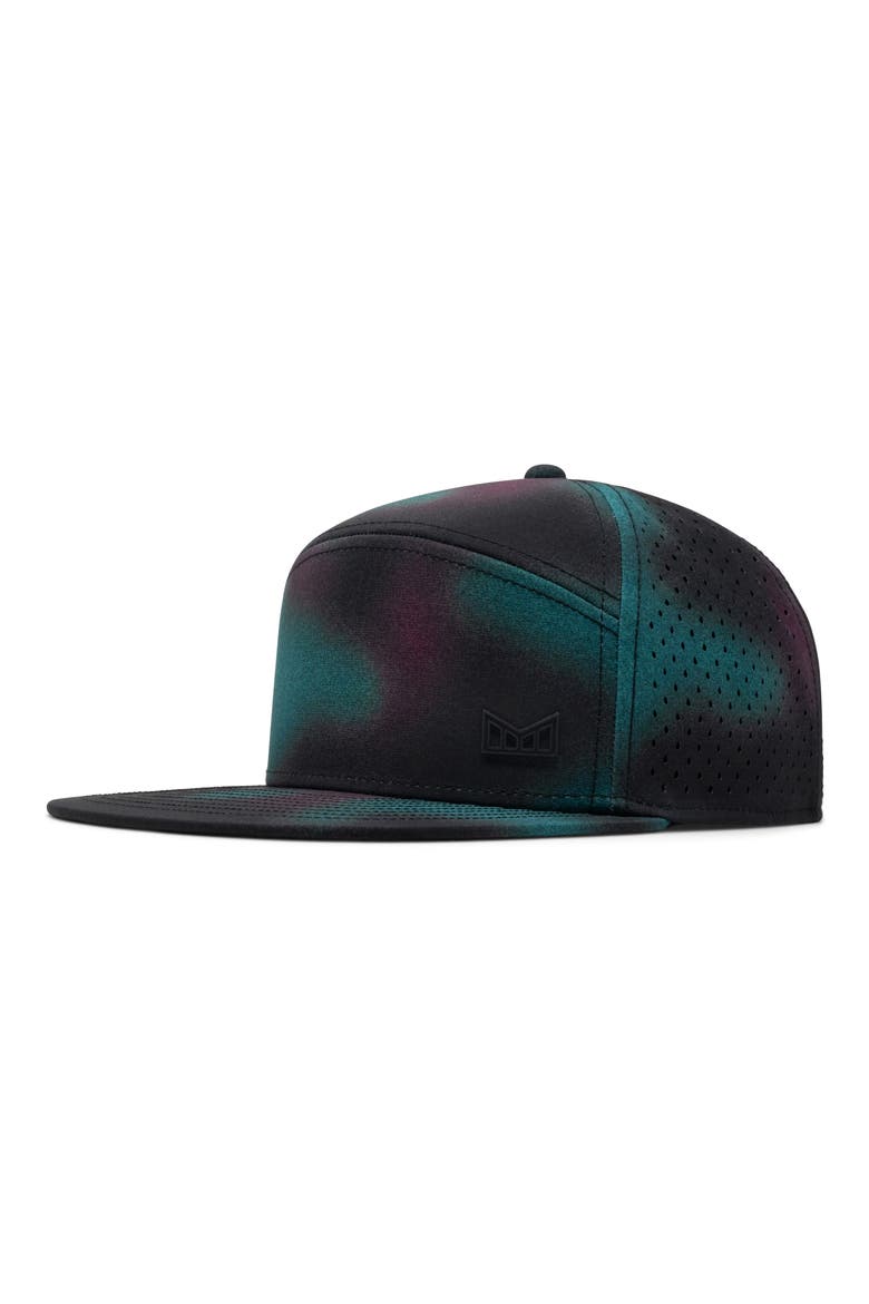 Trenches Icon Aura Hydro Performance Snapback Hat, Main, color, NORTHERN AURA