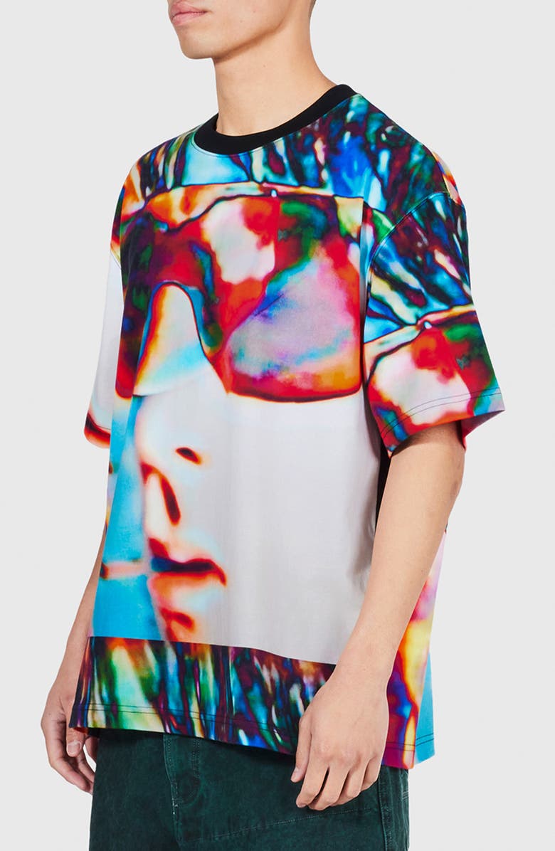 PLEASURES Psycho Heavyweight Cotton T-Shirt, Alternate, color, White Multi