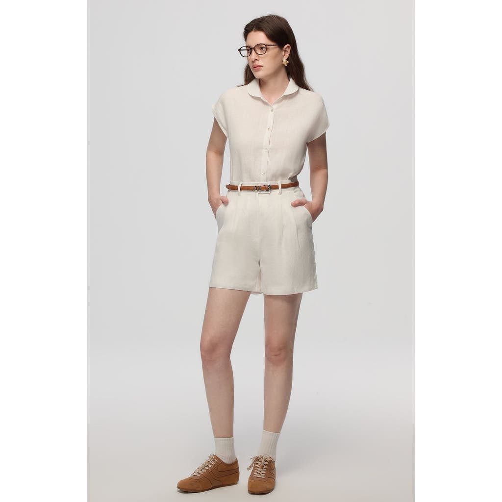 Juana Hemp Retreat Shorts In White