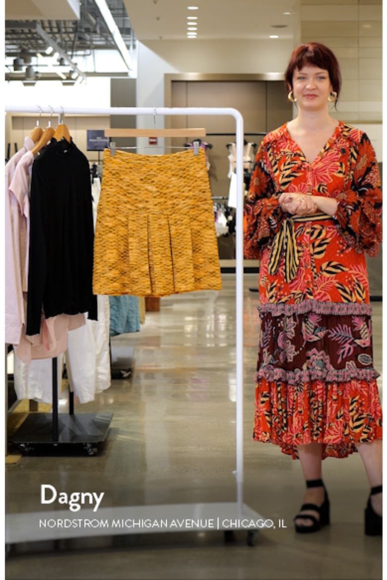 Drop Pleat Tweed Knit Minidress video
