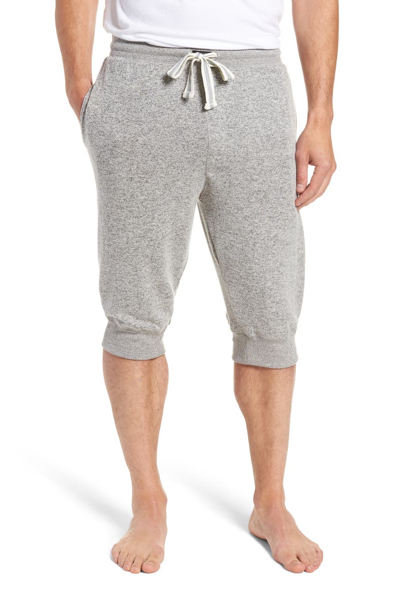Cropped Drawstring Jogger Pants, Main, color, HEATHER GREY
