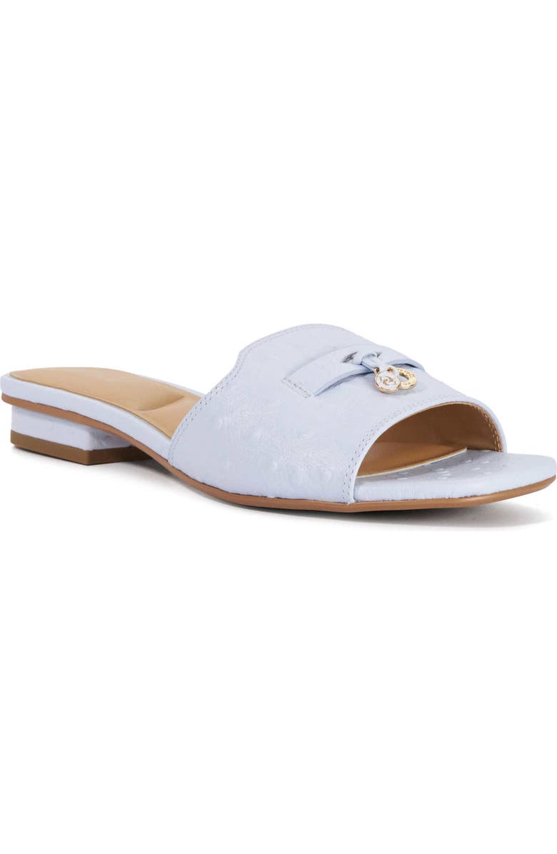 Dune London Lindo Slide Sandal, Main, color, Pale Blue