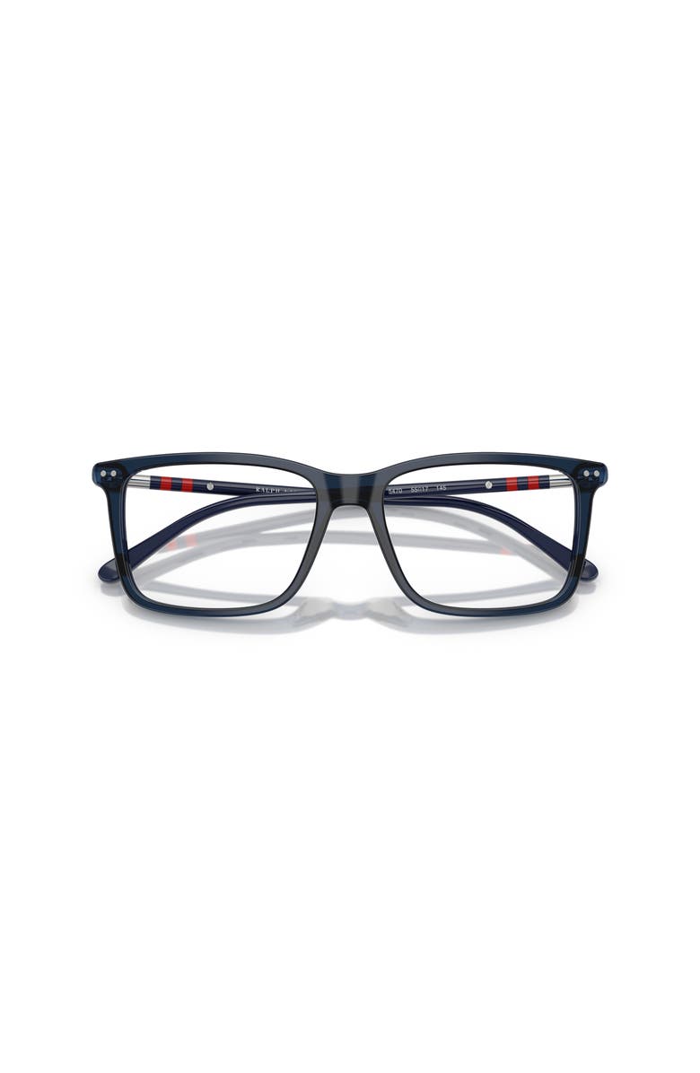 Polo Ralph Lauren 53mm Rectangle optical glasses, Alternate, color, Blue