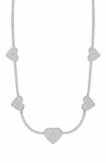 SPHERA MILANO Heart Tennis Choker Necklace