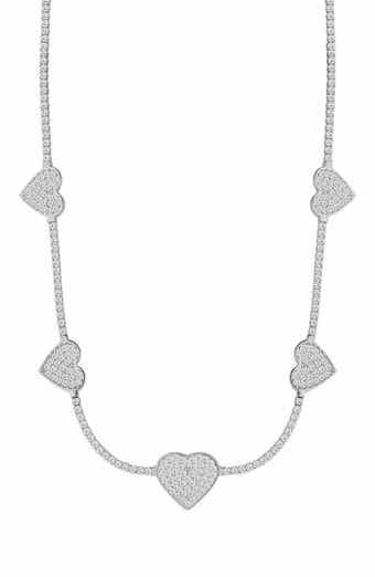 SPHERA MILANO Heart Tennis Choker Necklace