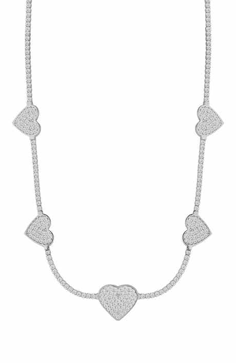SPHERA MILANO Heart Tennis Choker Necklace