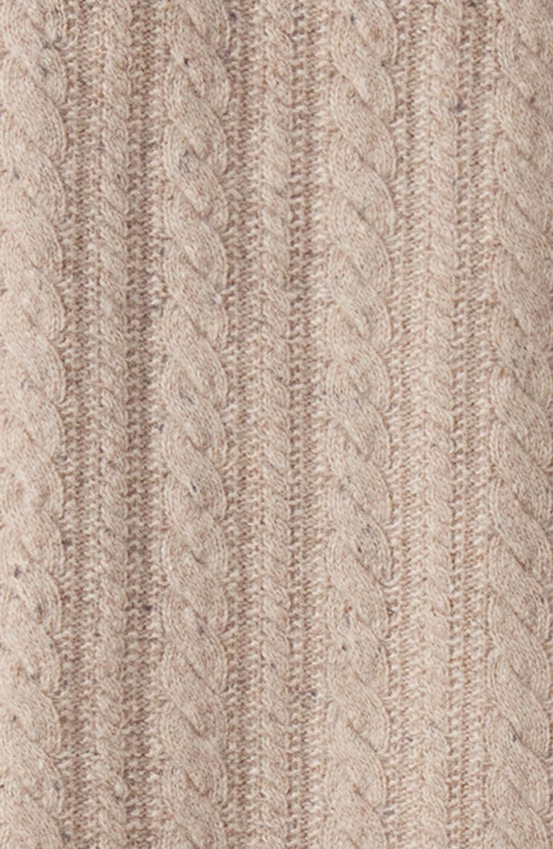 The Normal Brand Kennedy Cable Knit Wool Blend Crewneck Sweater, Alternate, color, Stone