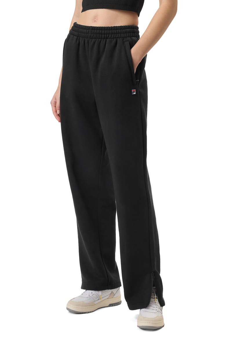 x Hailey Baggy Sweatpants, Alternate, color, BLACK